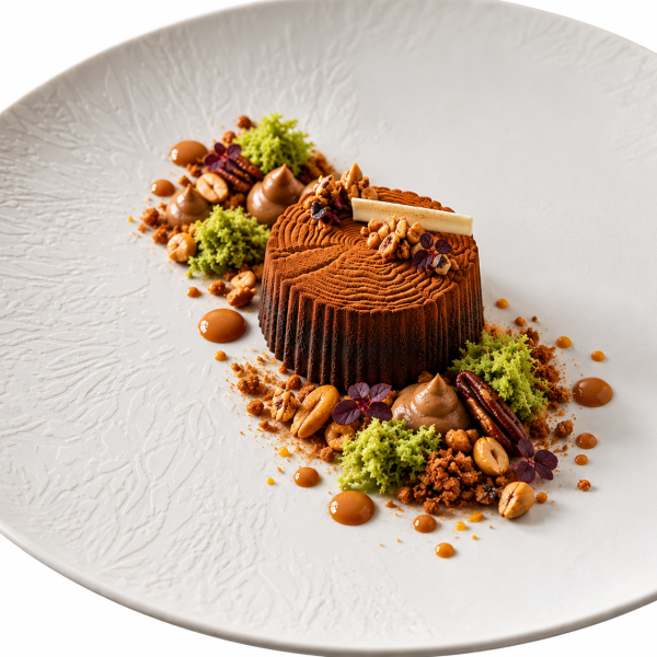 Bûche Chocolat, Cacahuète, pécan pralinée