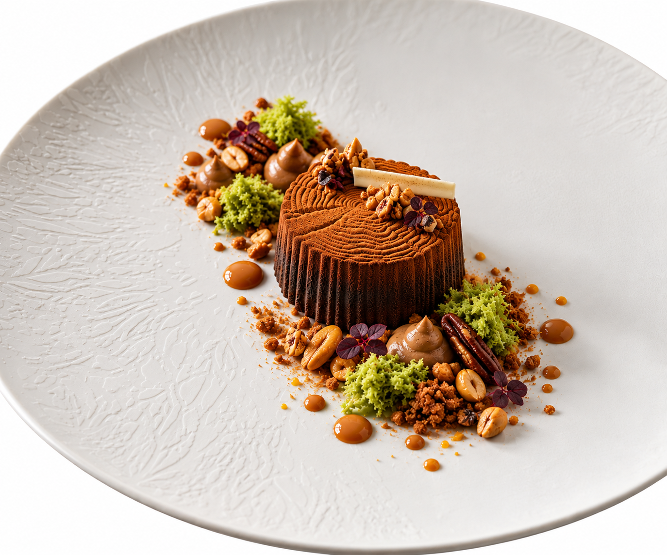 Bûche Chocolat, Cacahuète, pécan pralinée