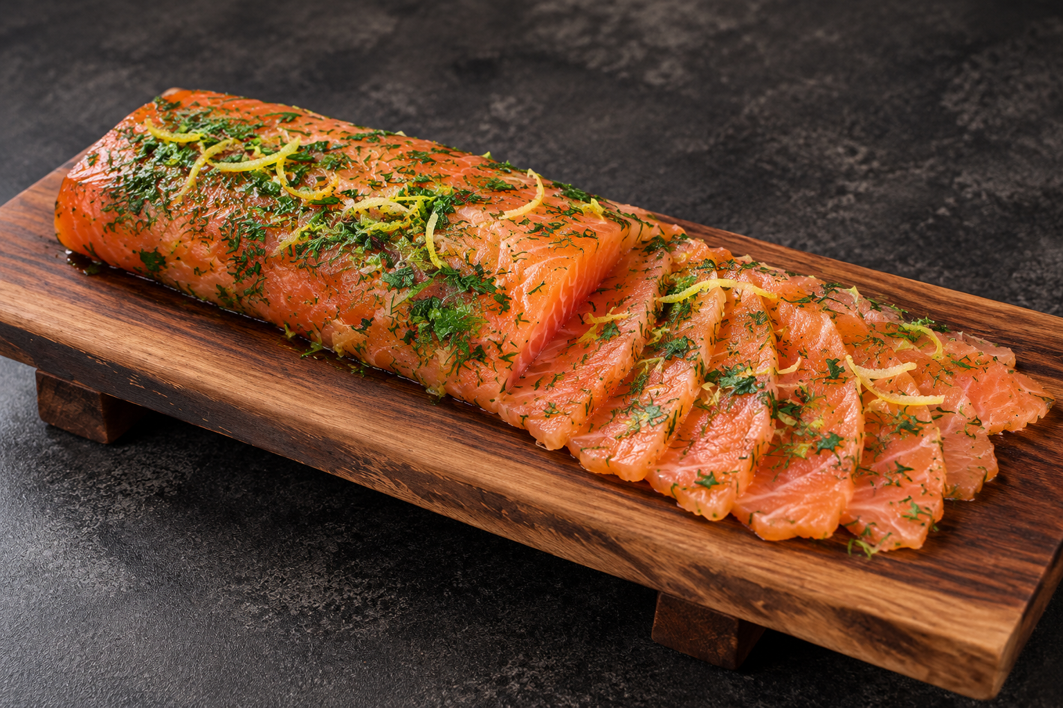 Saumon Gravelax fines herbes
