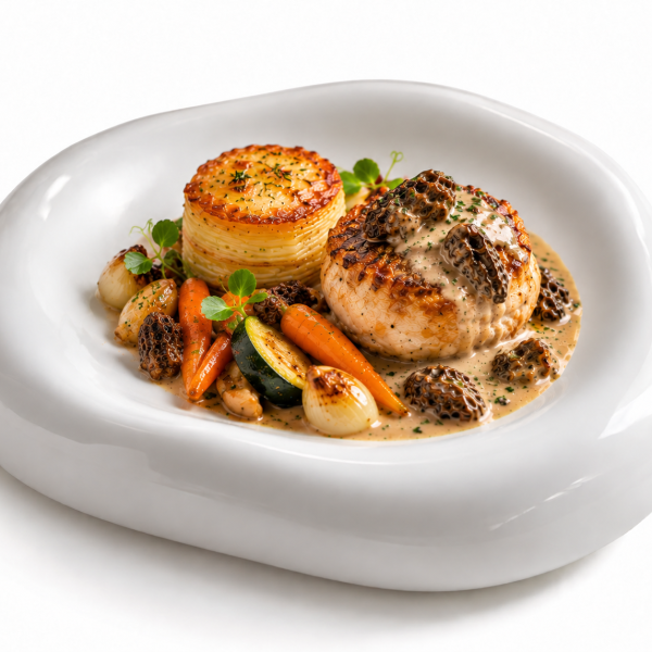 Tournedos de Volaille, morilles