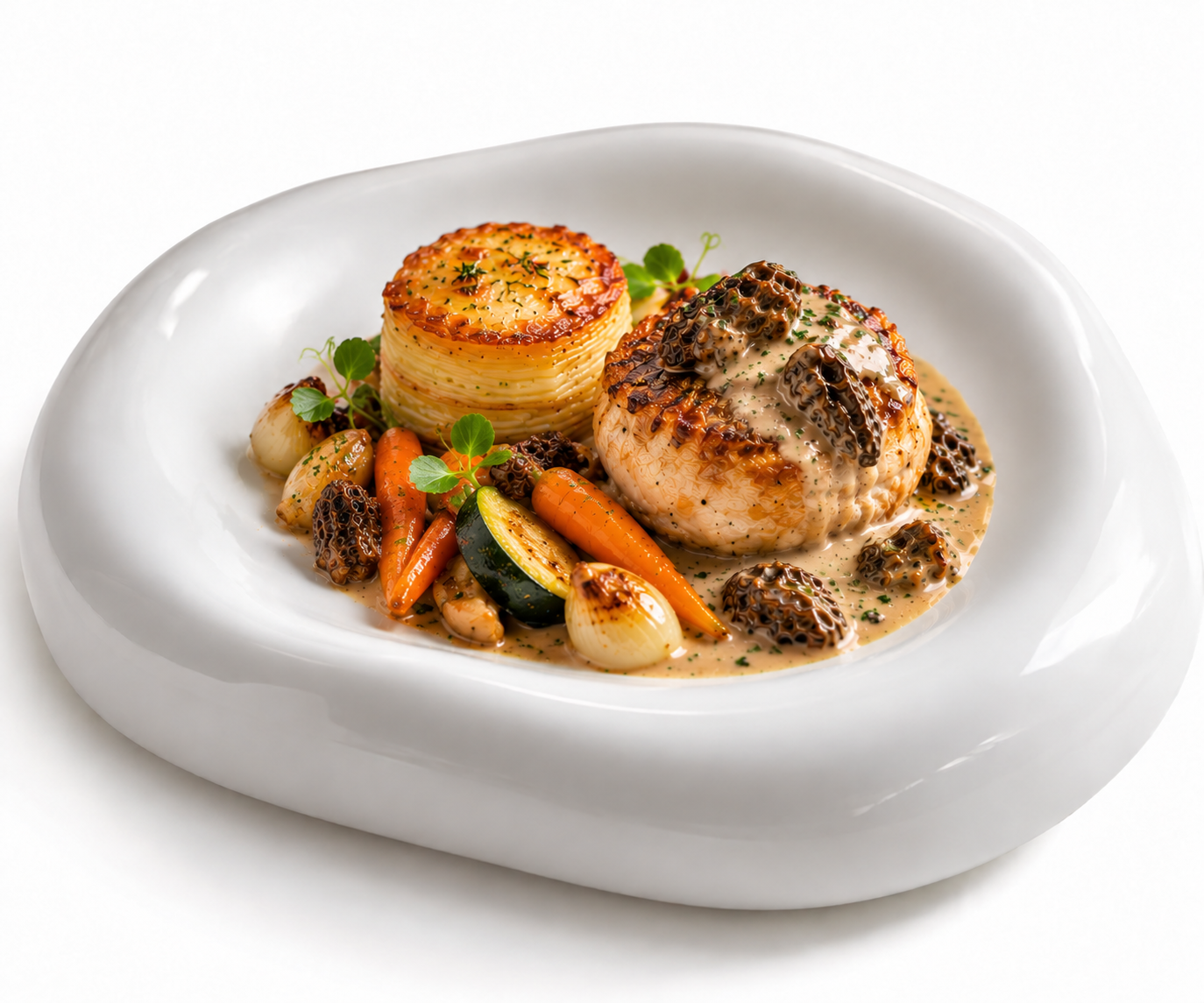 Tournedos de Volaille, morilles